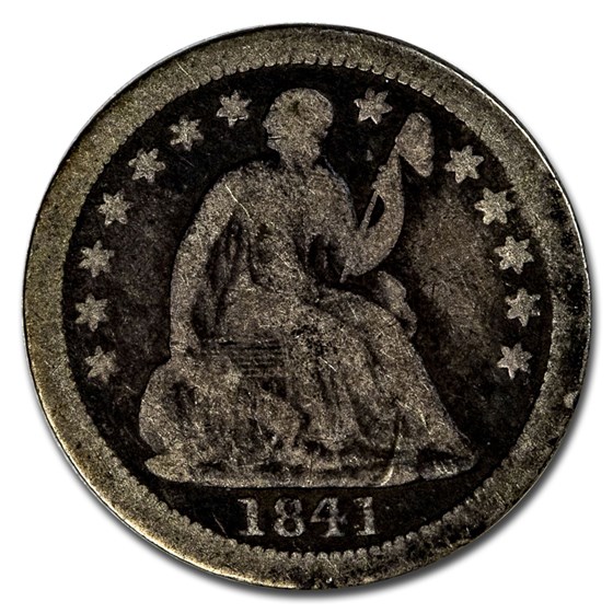 1841-O Liberty Seated Half Dime Good 1841-O Liberty Seated Half Dime Good